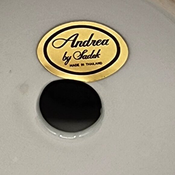 Candlesticks Andrea By Sadek French Country Yellow /Blue Violets Floral Ceramic - Picture 4 of 8